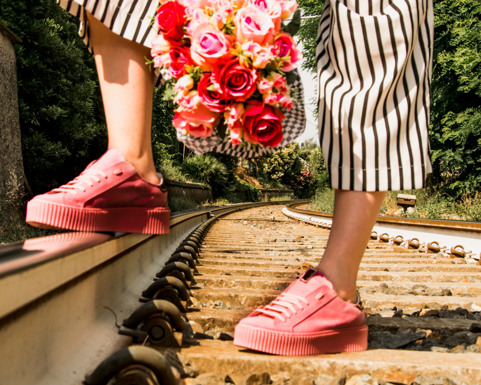 Pink Stripes & Flowers: le mie nuove sneakers Ana Lublin