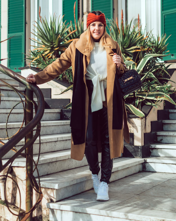 Camel coat & white sweater: must-have inverno 2020 // OOTD